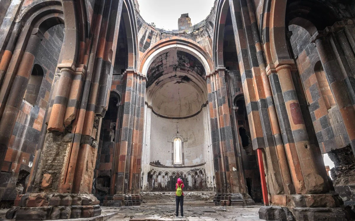 Ani Ruins Interior The Cathedral Kars, Turkey