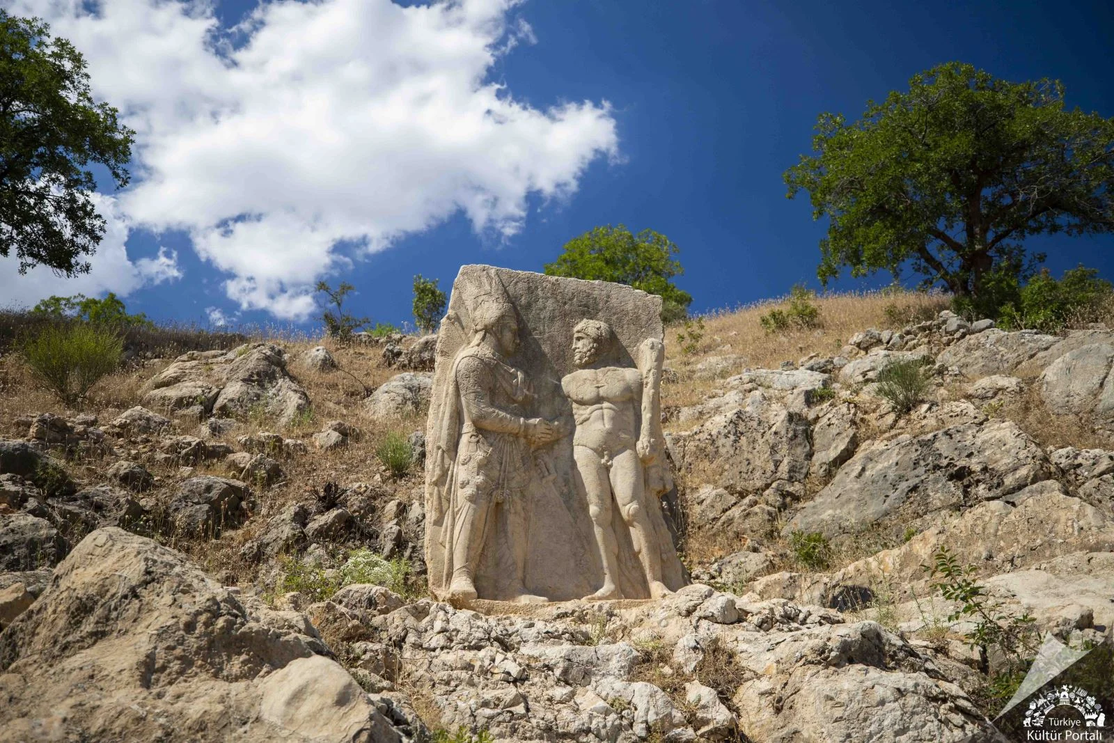 Arsemeia Ruins King Antiochos-Herakles handshake stele Adıyaman