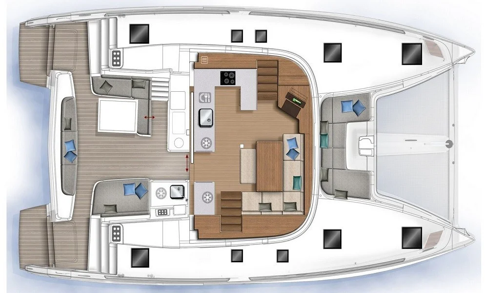 catamaran Lagoon 46-GTL5 layout