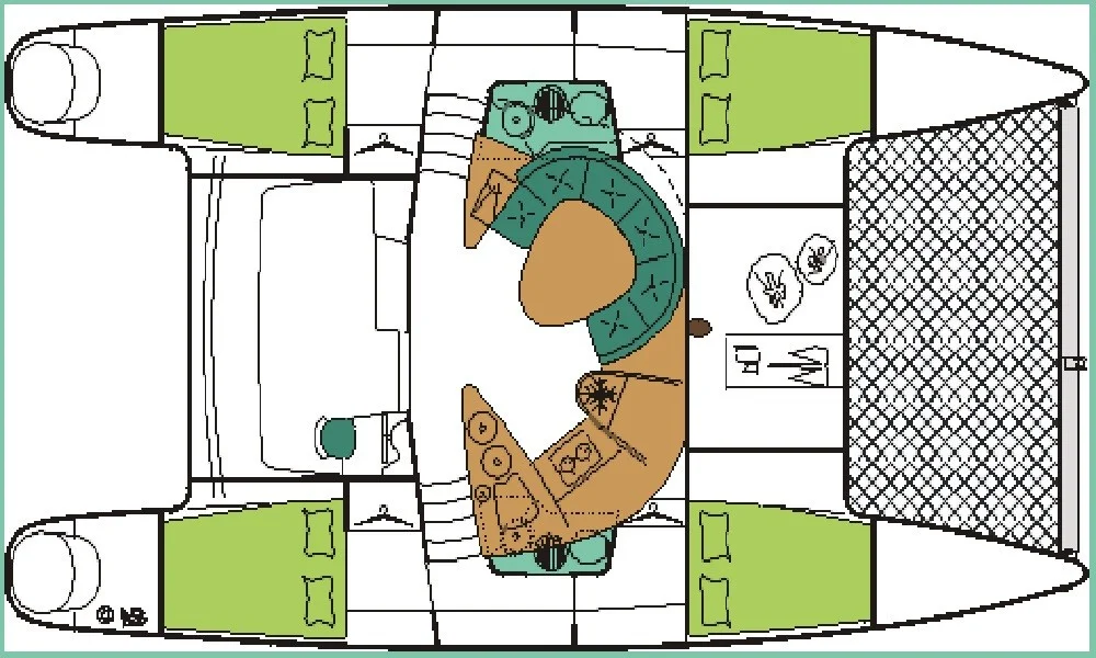 catamaran 38 - GSF14 layout