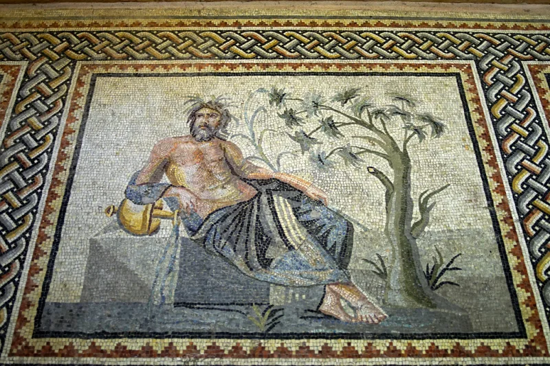 Euphrates God of the Euphrates in Zeugma Museum - GAziantep