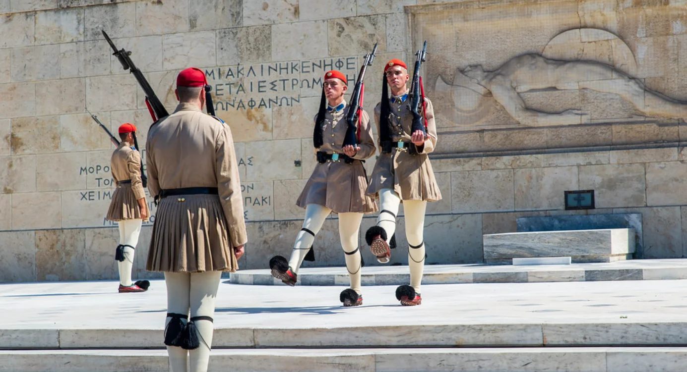 Surrender Ceremony of Soldiers - Athens