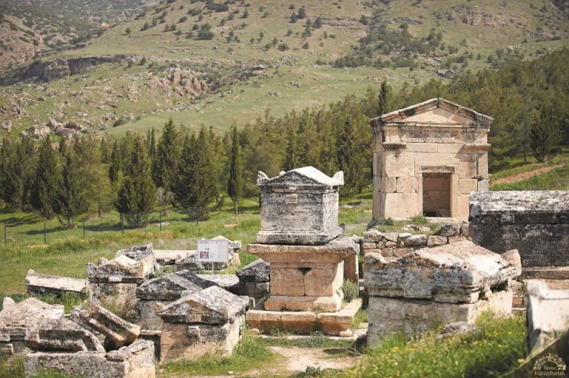 The Rock Tombs in Necropolis of Hierapolis
