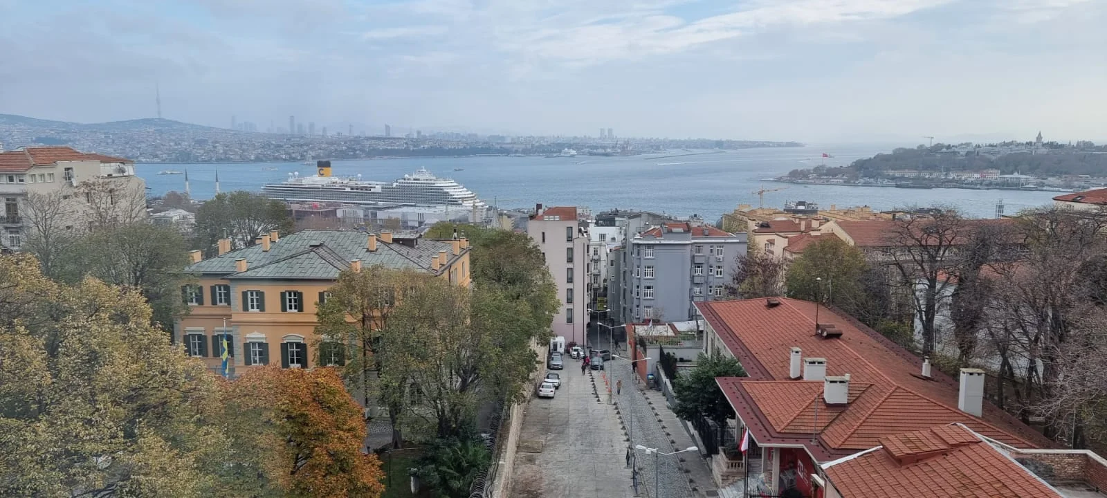Istanbul Galata Port and Marmara Sea