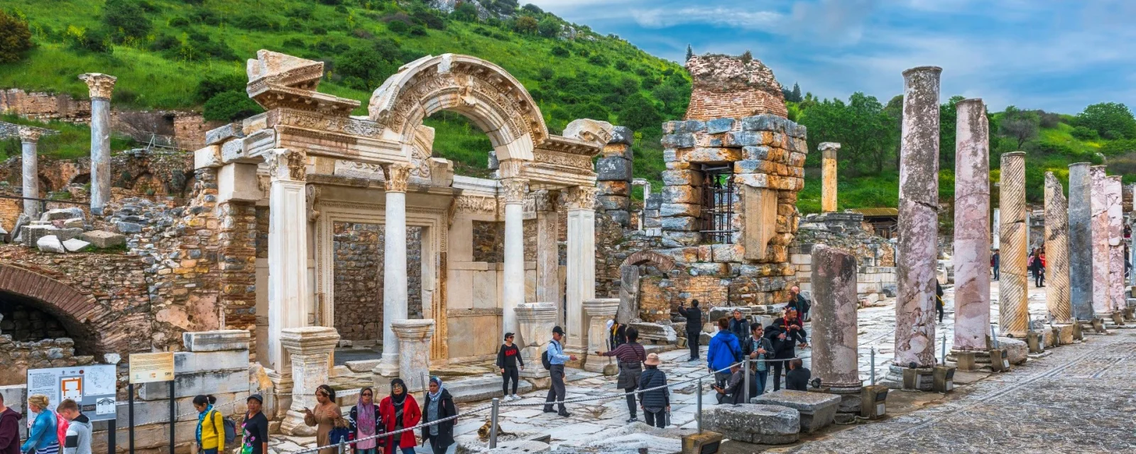 Curetes Street and Temple of Hadrian - Ephesus