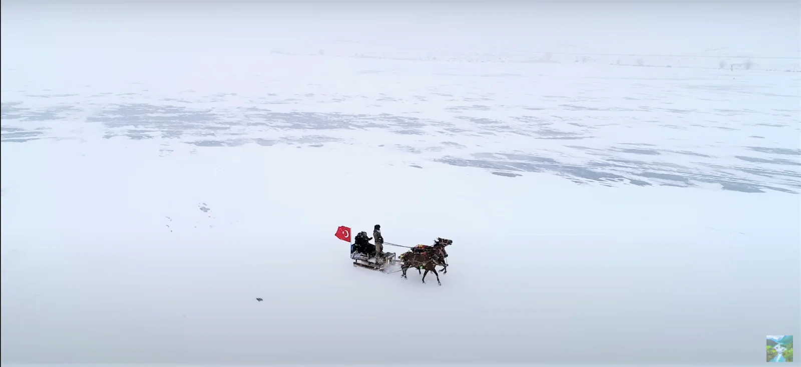 Sleigh on Lake Çıldır - Kars