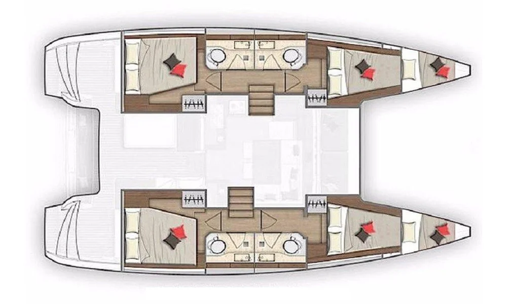 Lagoon 40 - GSF 16 LAYOUT