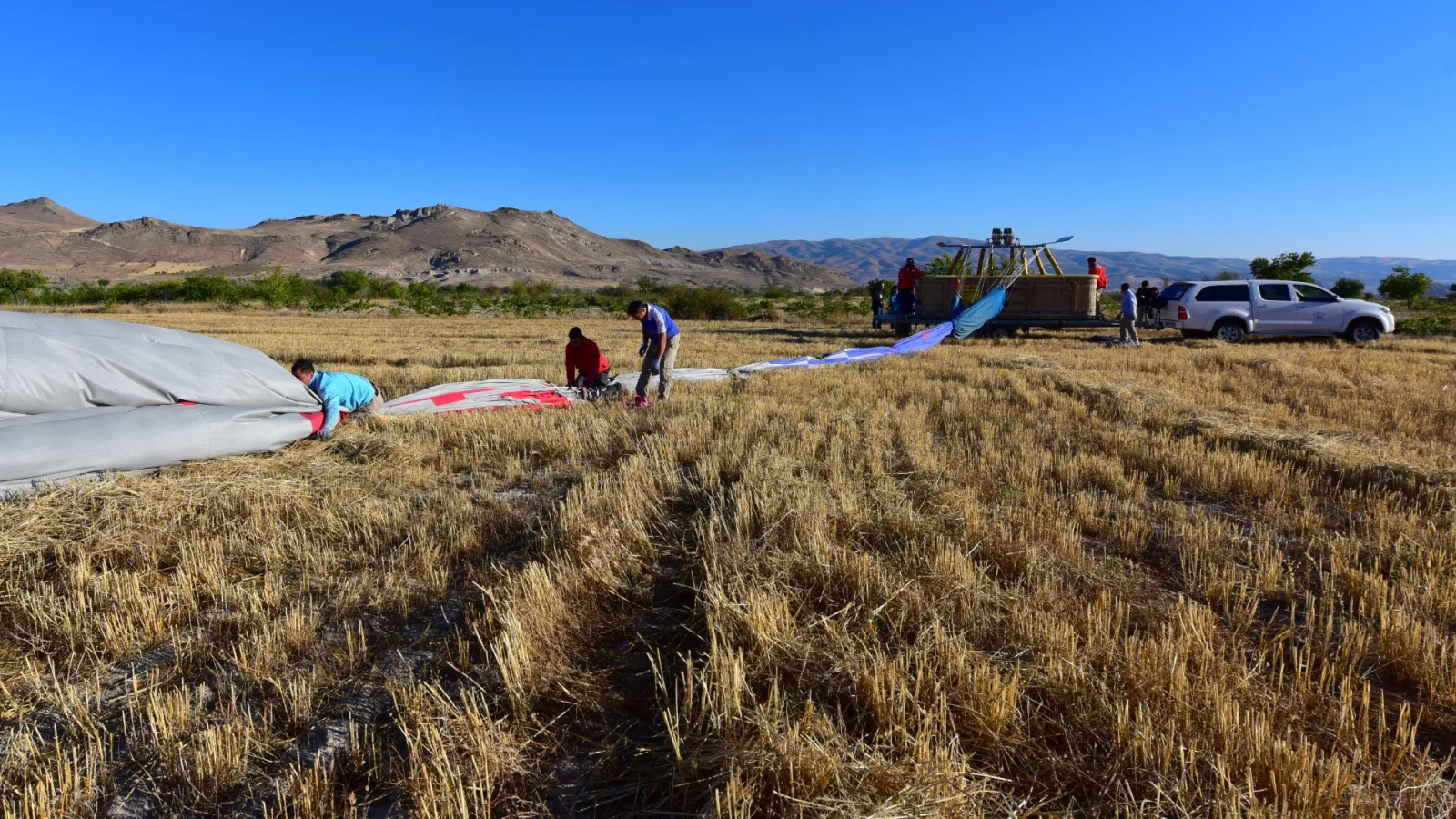 Packaging Works of the Balloon after the Flight