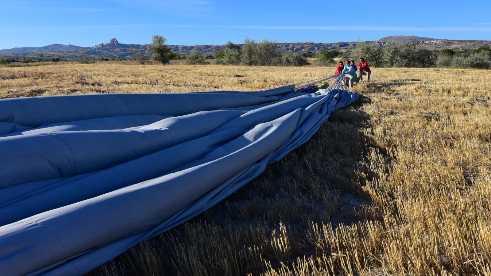 Packing the Balloon after the Flight