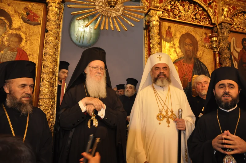 Romanian Patriarch Daniel and Fener Greek Patriarch Bartolomeo in Istanbul 2017