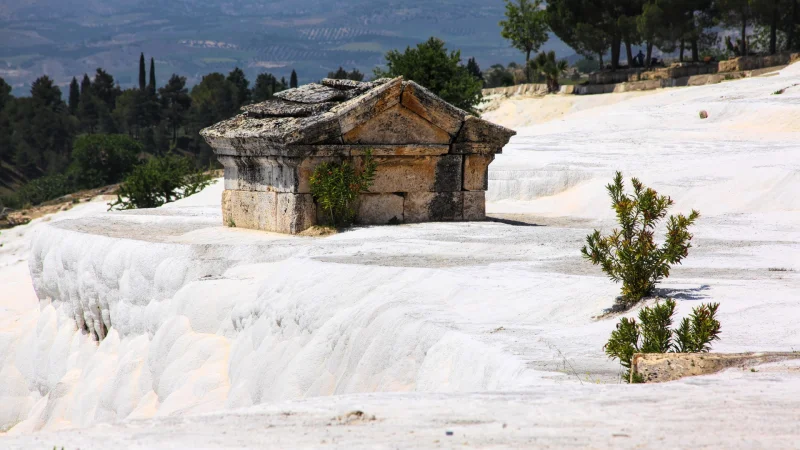 The Rock Tombs in Necropolis of Hierapolis - Pamukkale