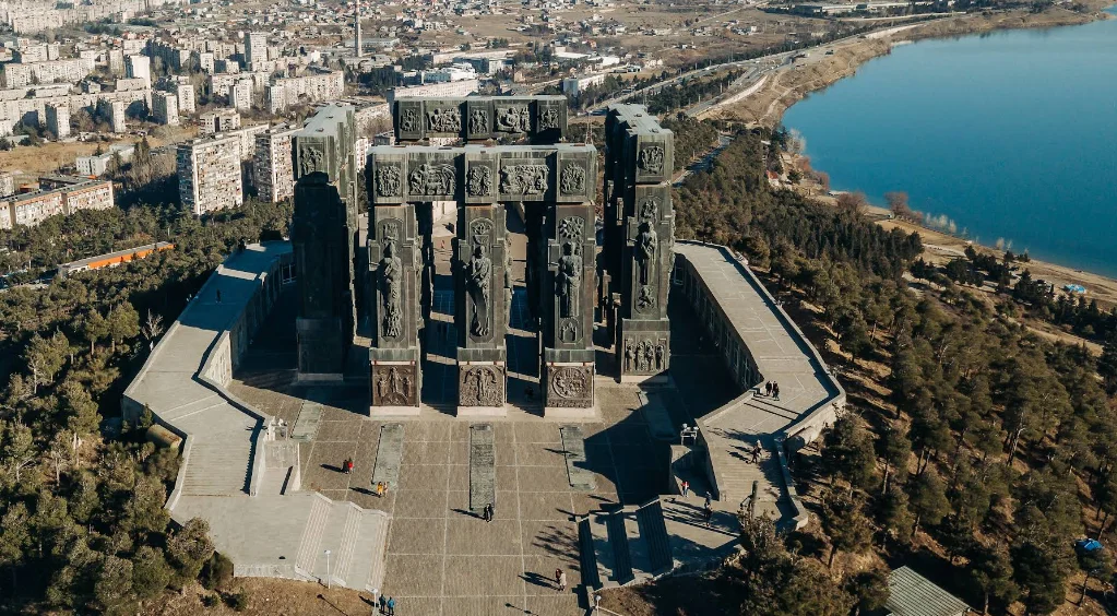 Georgian historical chronology monument - Tbilisi