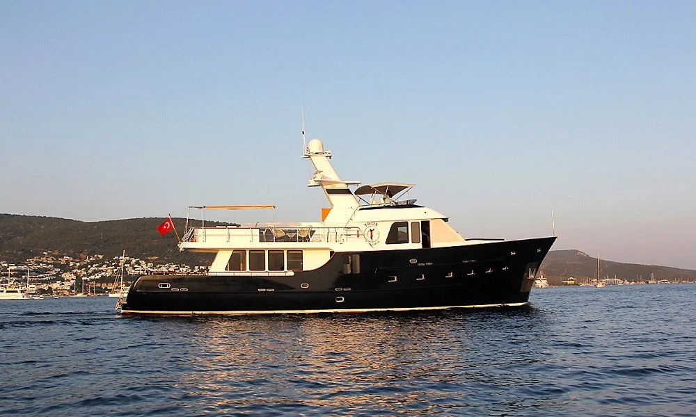 luxury motor yacht charter turkey Trawler Troy Explorer