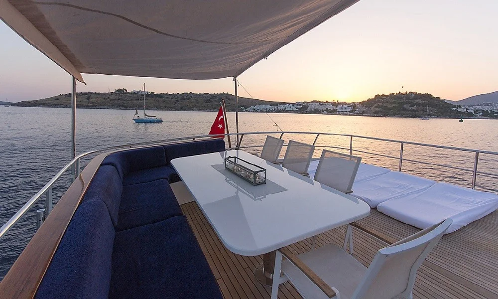 crewed yacht charter turkey Trawler Troy Explorer