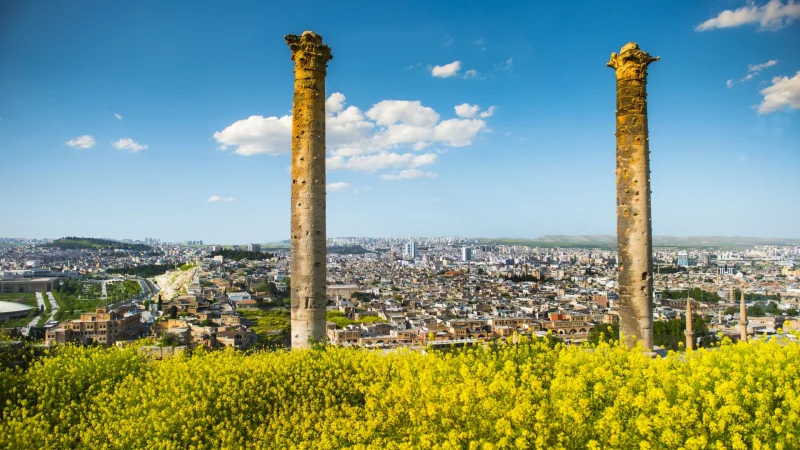 Sanliurfa Castle Roman Column